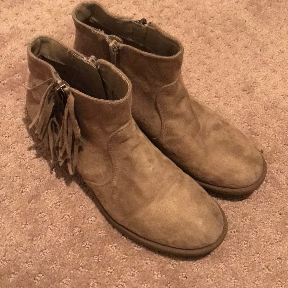 Guess fringe bootie